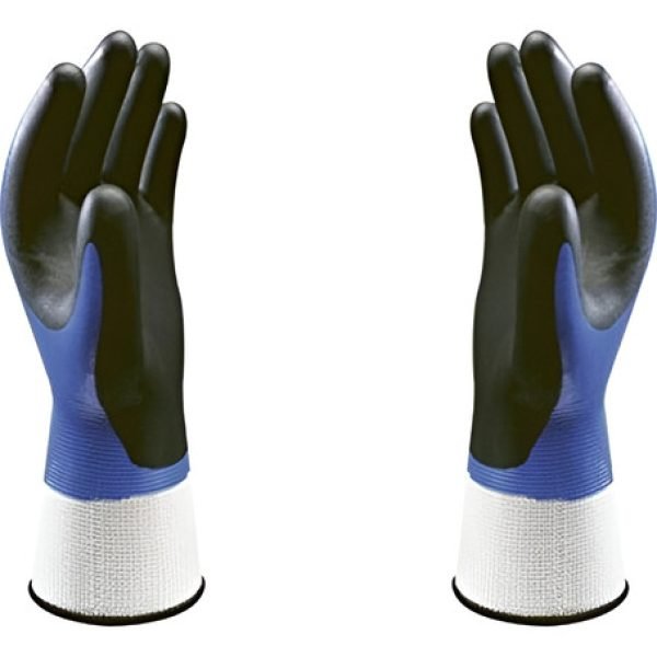 Guantes Showa Best Palma Nitrilo Azul T. 9 Precio X Docena