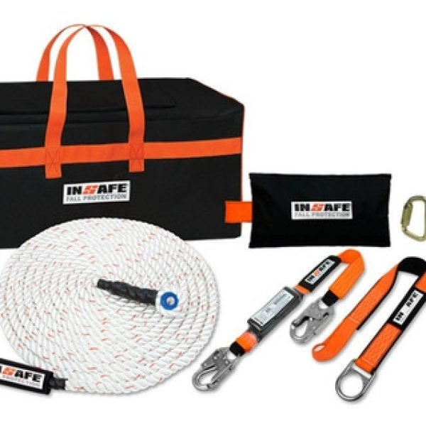Kit De Linea De Vida Vertical De 50 Metros En Cuerda De 16mm