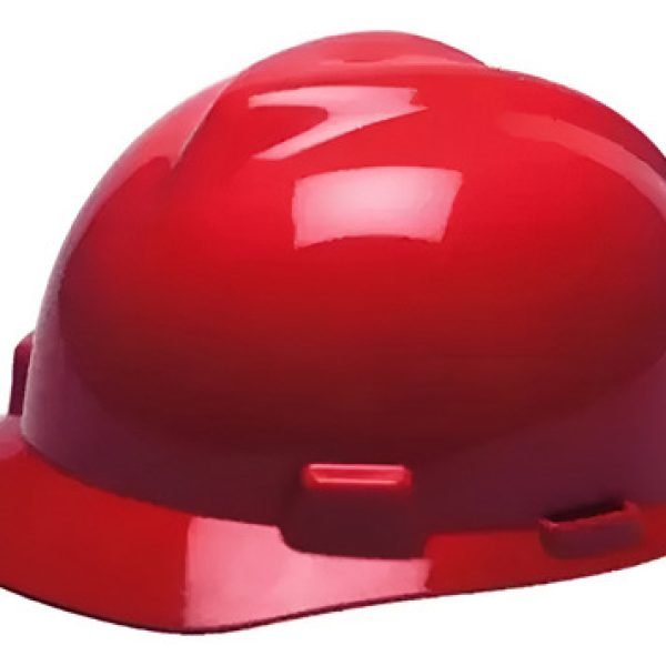 Casco Msa Rojo Con Suspensión One Touch 4 Puntos