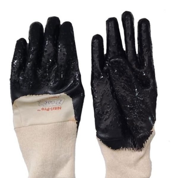 Guantes Nitripro Nudillos Y Palma Rugosos Talla 8