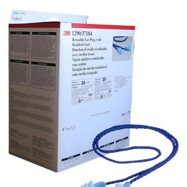 Protector Auditivo Con Cordón Nrr 25db 3m 1290 Caja X 100