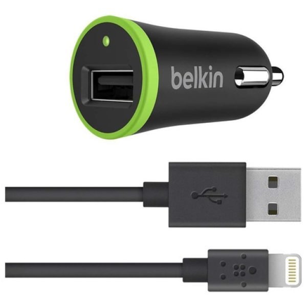 Cargador De Coche Belkin Con Cable Lightning(10w, 2.1amp)