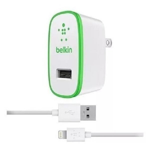 Cargador Belkin Con Cable Lightning A Usb 1.2w 2,4 Amp