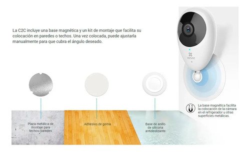 Camara De Seguridad Wifi Interior Con App Sd Y Altavoz Color Blanco - Imagen 6