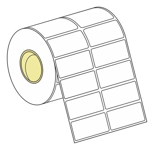 Rollo De Etiqueta De Transferencia Térmica 50x25mm Blanco - Imagen 2