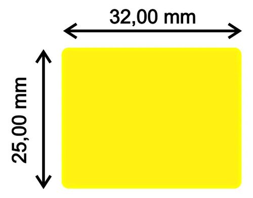 Etiqueta Transferencia Termica De Colores 32mm X 25mm R5000 - Imagen 8