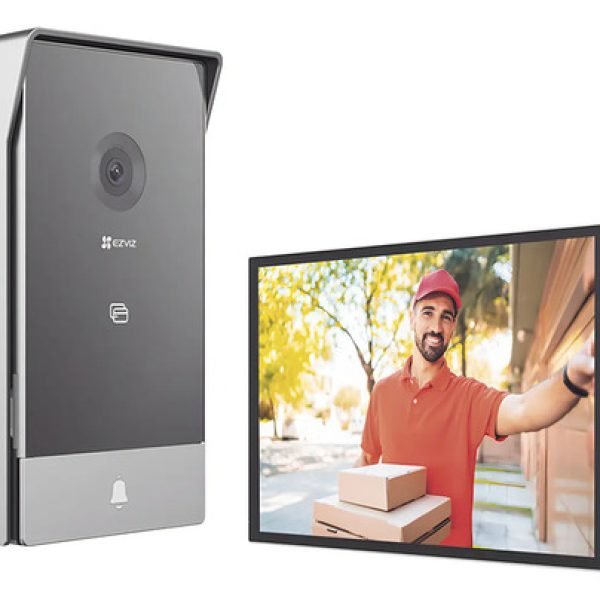 Videoportero Ip Ezviz Cs-hp7 Con Monitor Wi-fi Y Cámara 3mp Para 2 Puertas Negro