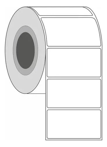 Rollo De Etiqueta De Transferencia Térmica 80x40mm Blanco - Imagen 3