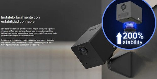 Mini Camara De Seguridad Ezviz Cb2 Wifi Full Hd Negro - Imagen 3