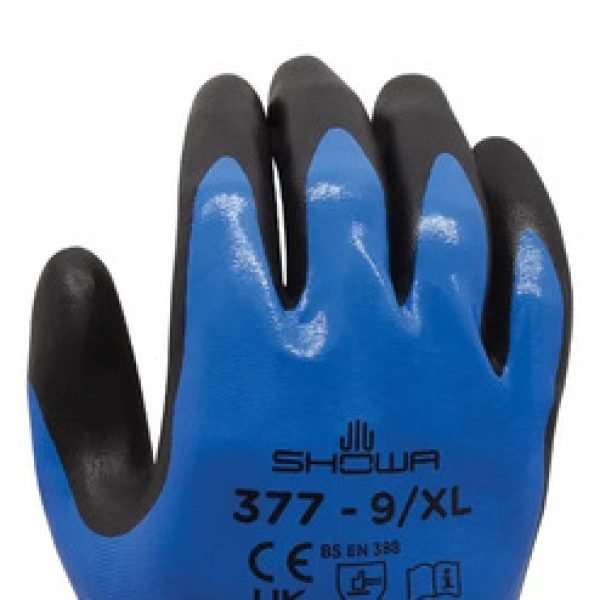 Guante Showa377 Nitrilo X12 Azul