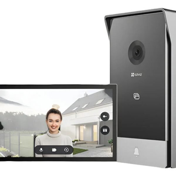 Videoportero Digital Inteligente 3mp Wifi, Ezviz Cs-hp7, Negro 12v