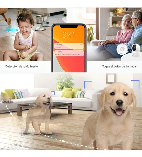Cámara De Seguridad Wi-fi Interior Robótica 360° Ezviz Blanc Blanco - Imagen 4