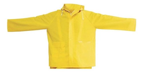 Abrigo Impermeable Pvc Calibre 18 Amarillo M