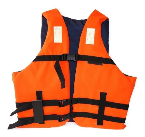 Chaleco Salvavidas De 3 Correas Con Reflectivo Naranja