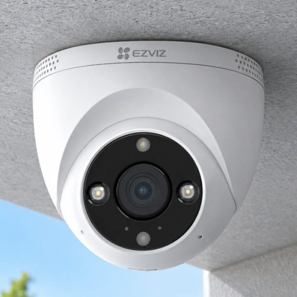 Camara H4 Domo 2k , Deteccion De Formas, Sirena Y Luz Alerta Blanco