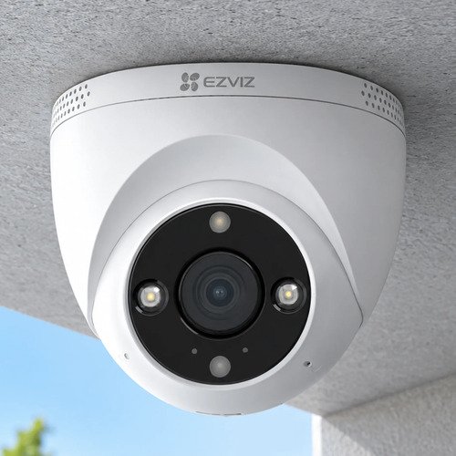 Camara H4 Domo 2k , Deteccion De Formas, Sirena Y Luz Alerta Blanco