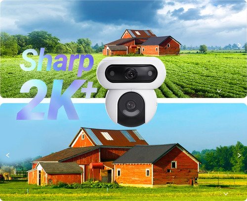 Ezviz H90 Dual 2k+ Cámara De Seguridad Wifi 4mp+4mp Pt 360° Blanco - Imagen 6