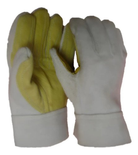 Guantes Tipo Ingeniero En Carnaza Reforzado En Vaqueta Amarillo - Imagen 3