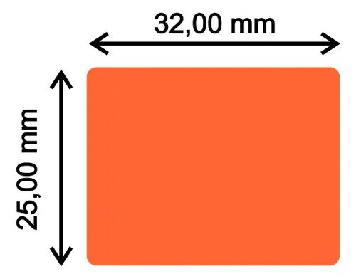 Etiqueta Transferencia Termica De Colores 32mm X 25mm R5000 - Imagen 3
