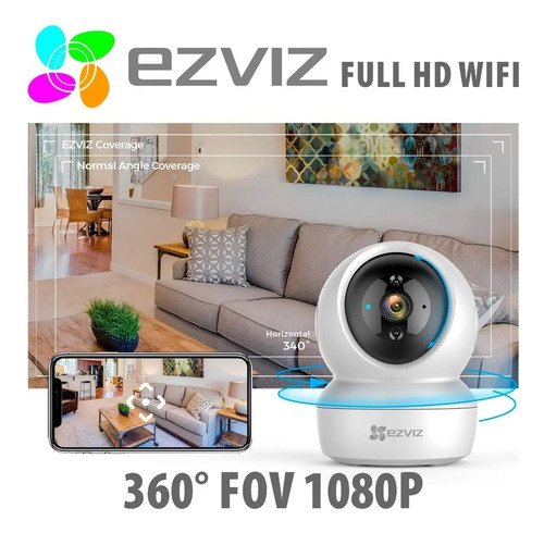 Cámara Ezviz C6n Domo Wi-fi Full Hd Blanca 360° Blanco - Imagen 6