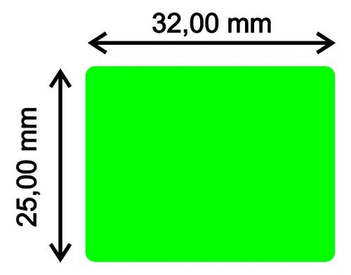 Etiqueta Transferencia Termica De Colores 32mm X 25mm R5000 - Imagen 13