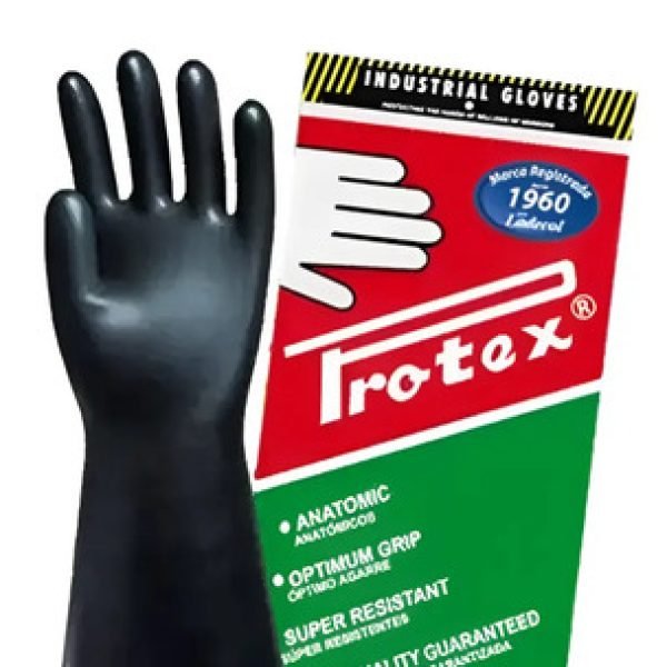 Guantes Protex Tipo Mosquetero Calibre 35 Negro T- Xl Negro