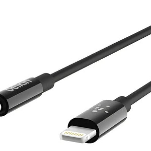 Cable Audio Lightning A Plug 3.5 De 90 Cm Negro – Belkin