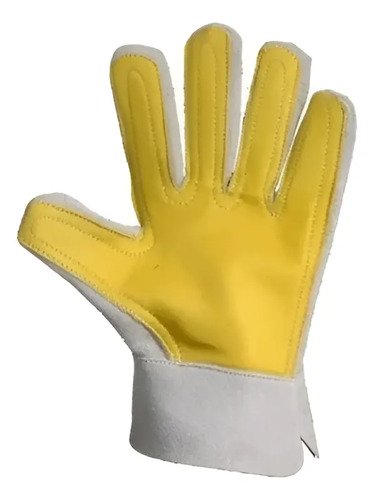 Guantes Tipo Ingeniero En Carnaza Reforzado En Vaqueta Amarillo - Imagen 2
