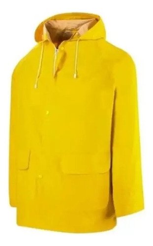 Abrigo Impermeable Pvc Calibre 18 Amarillo M - Imagen 2