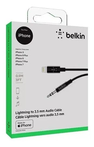 Cable Belkin Adaptador Audio 3.5mm A Conector Lightning - Imagen 6