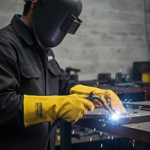 Guantes Para Soldar Steelpro 500444 Amarillo - Imagen 3