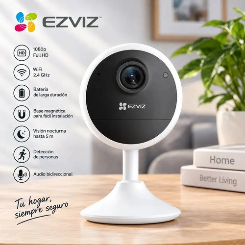 Ezviz Cb1 Cámara De Seguridad Wifi 1080p Con Batería Inalámbrica Blanco - Imagen 8
