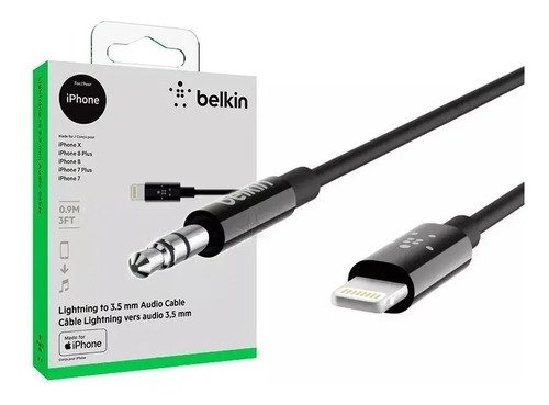 Cable Belkin Adaptador Audio 3.5mm A Conector Lightning - Imagen 2